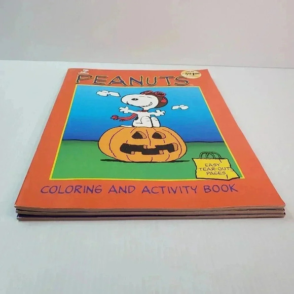 Peanuts Happy Halloween Coloring & Activity Books (Lot Of 3) Easy Tear Out Pages - Picture 13 of 16